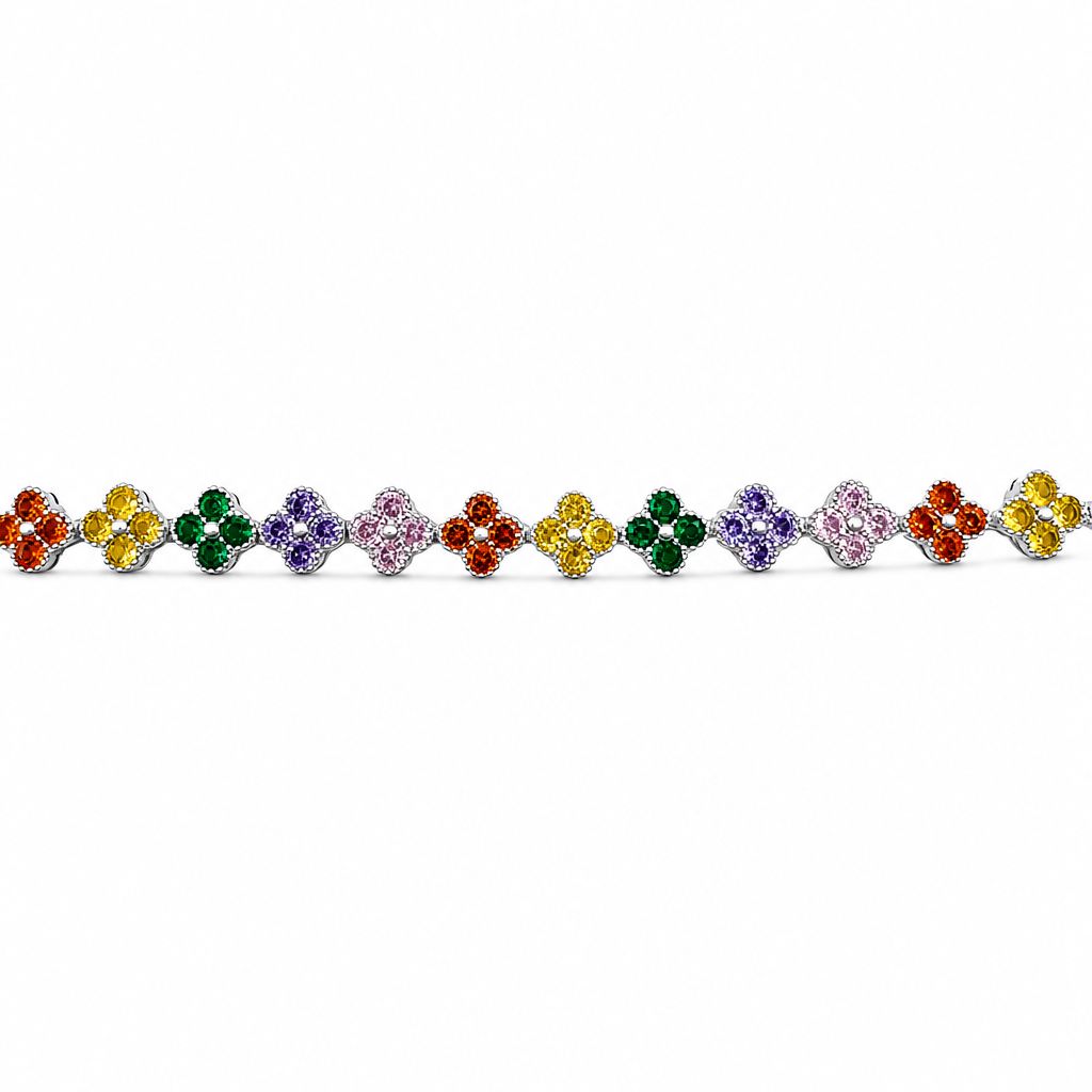 Bracciale Quadrifogli di Gemme
