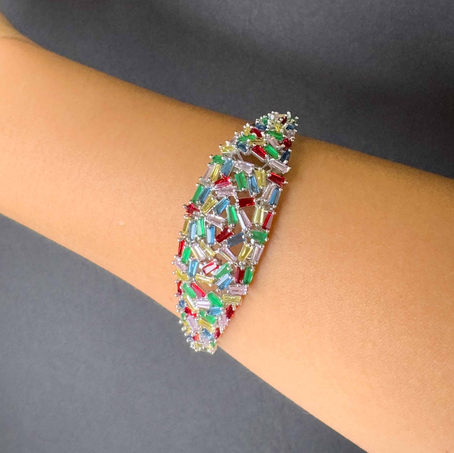 Bracciale di Cristalli Multicolor