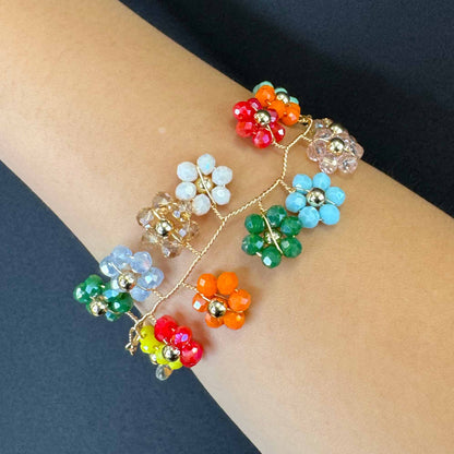 Bracciale di Margheritine Colorate