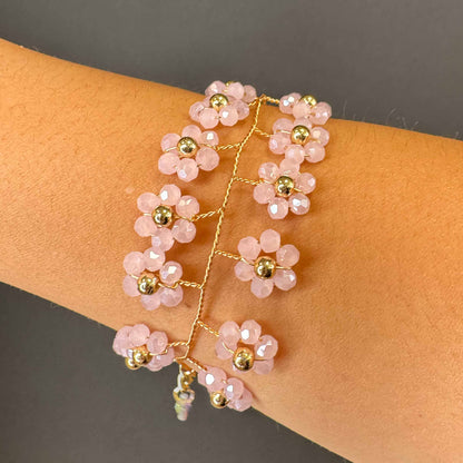 Bracciale di Margheritine Colorate