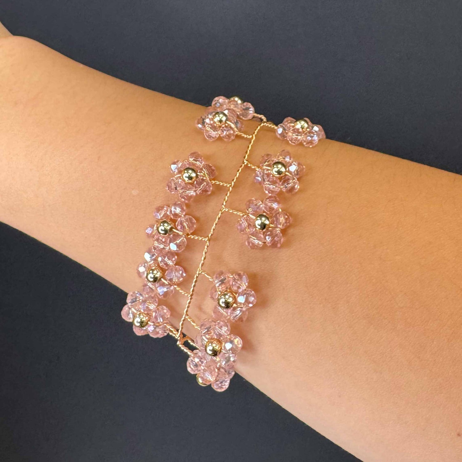 Bracciale di Margheritine Colorate