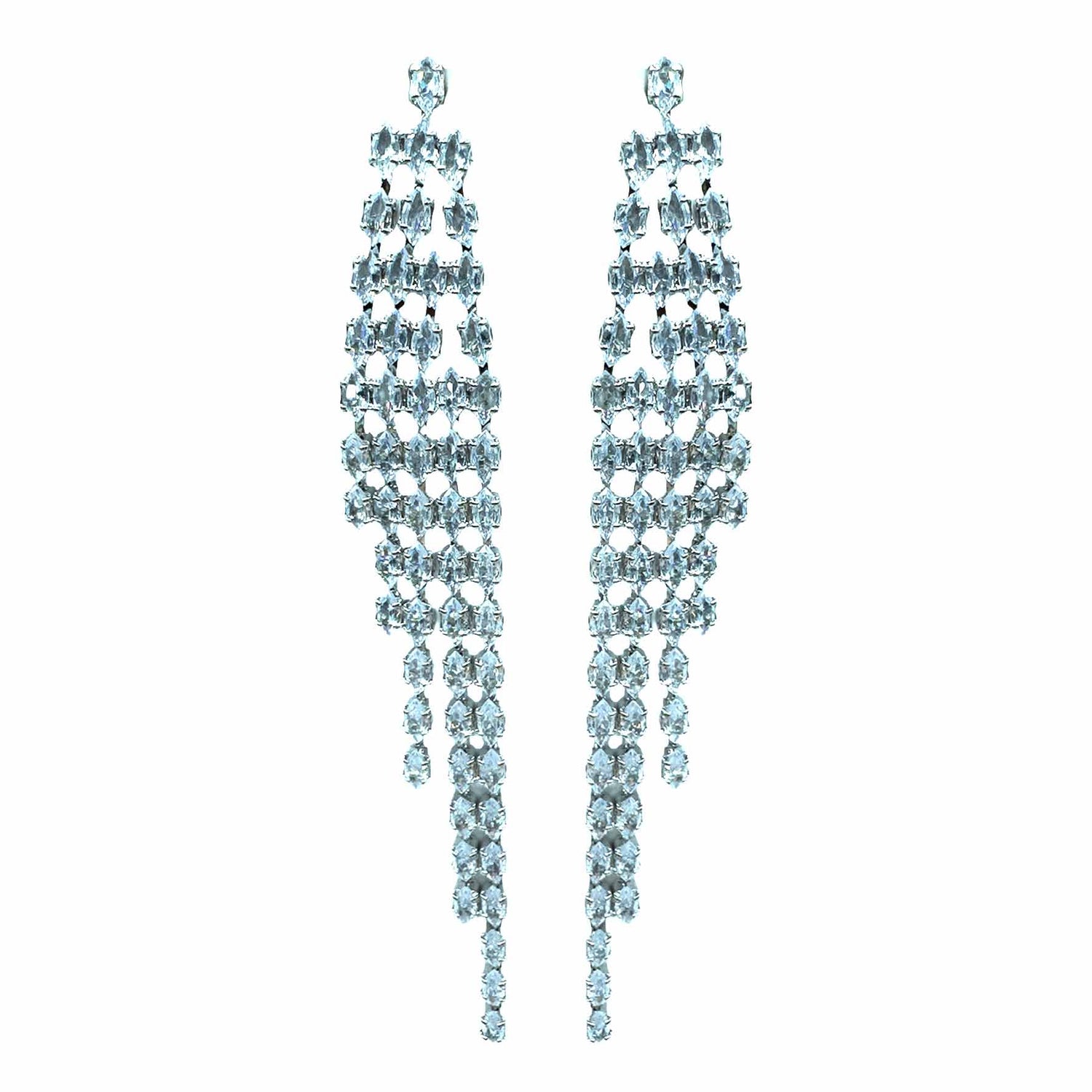 Palestro Milano Orecchini Silver Cascata Irregolare