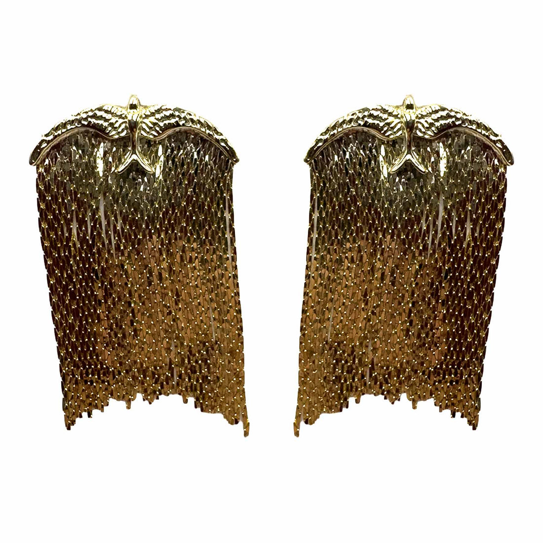Palestro Milano Orecchini Cascata di Rondine Gold