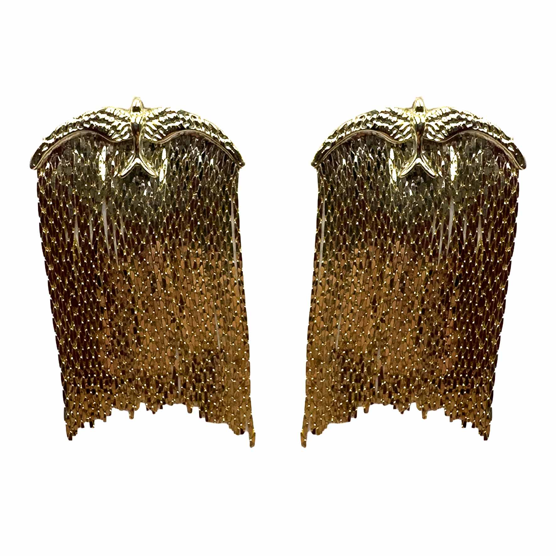 Palestro Milano Orecchini Cascata di Rondine Gold