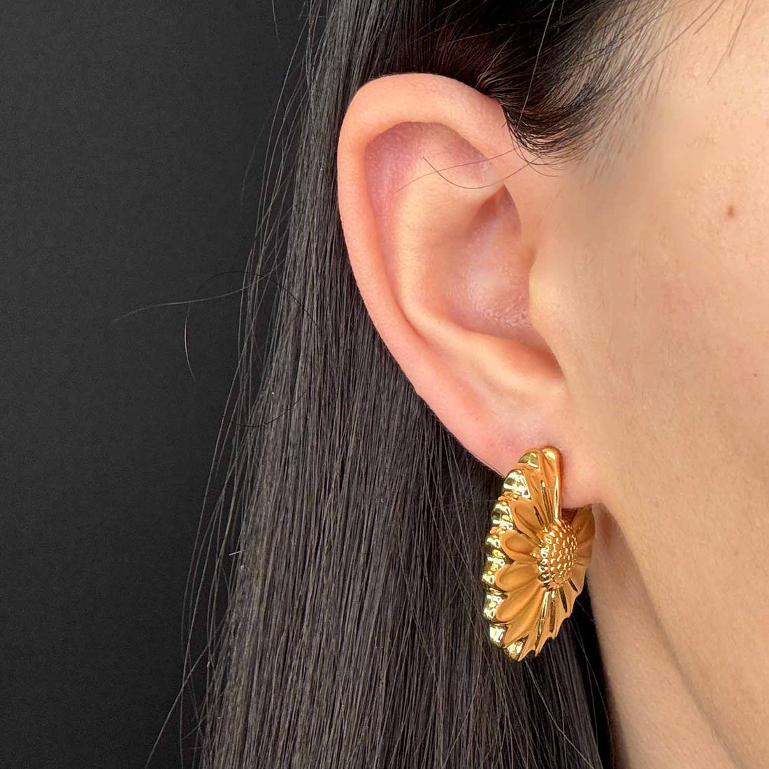 Cerchio Girasole Gold Plated