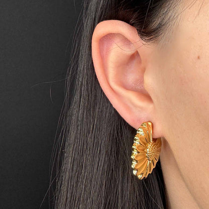 Cerchio Girasole Gold Plated