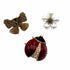 Palestro Milano Spille e spillette Coccinella, Farfalla & Fiore - Set