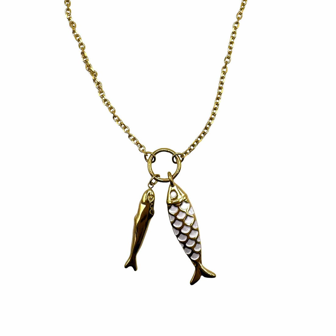 Collana Doppio Pesce Gold
