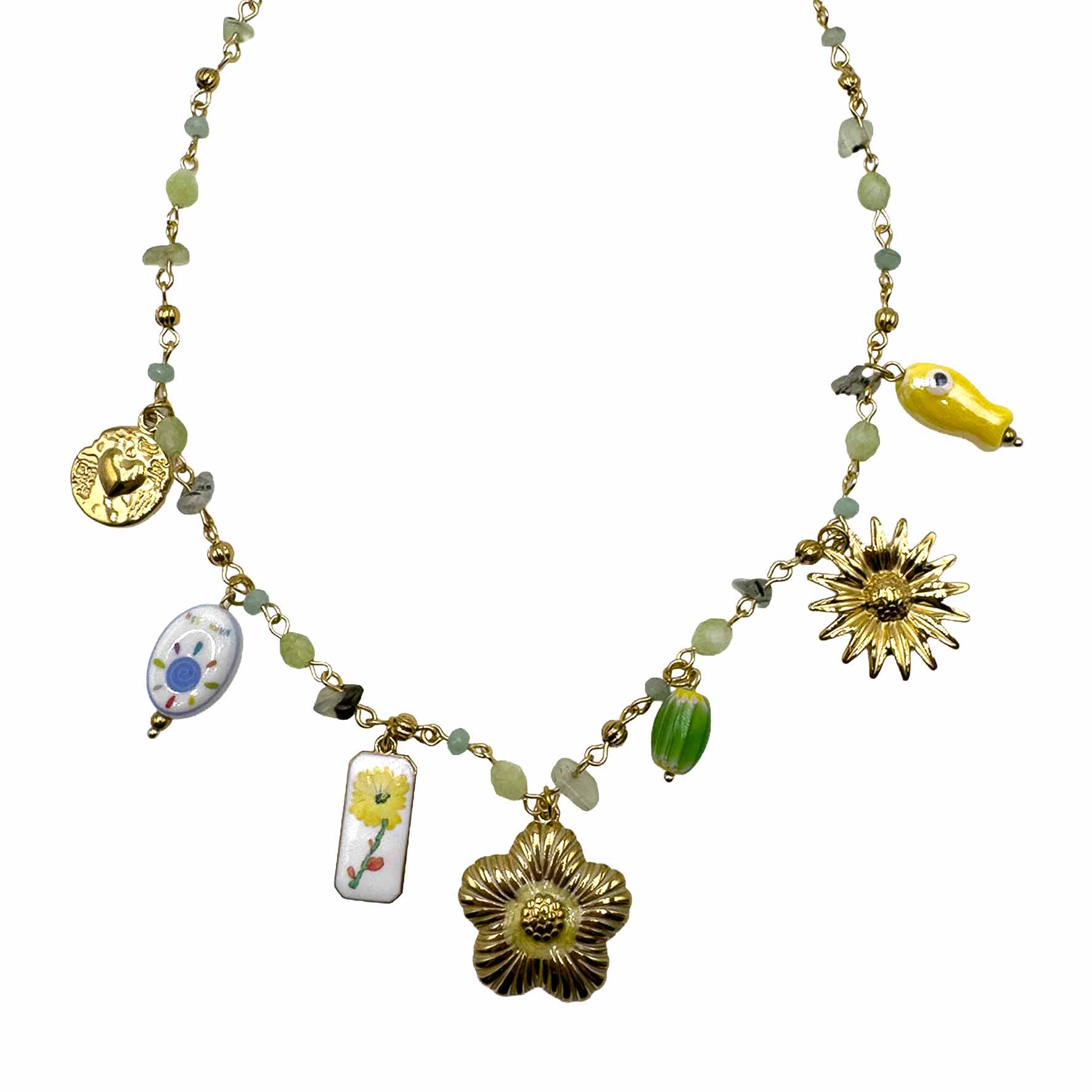 Collana Fiori e Pesce