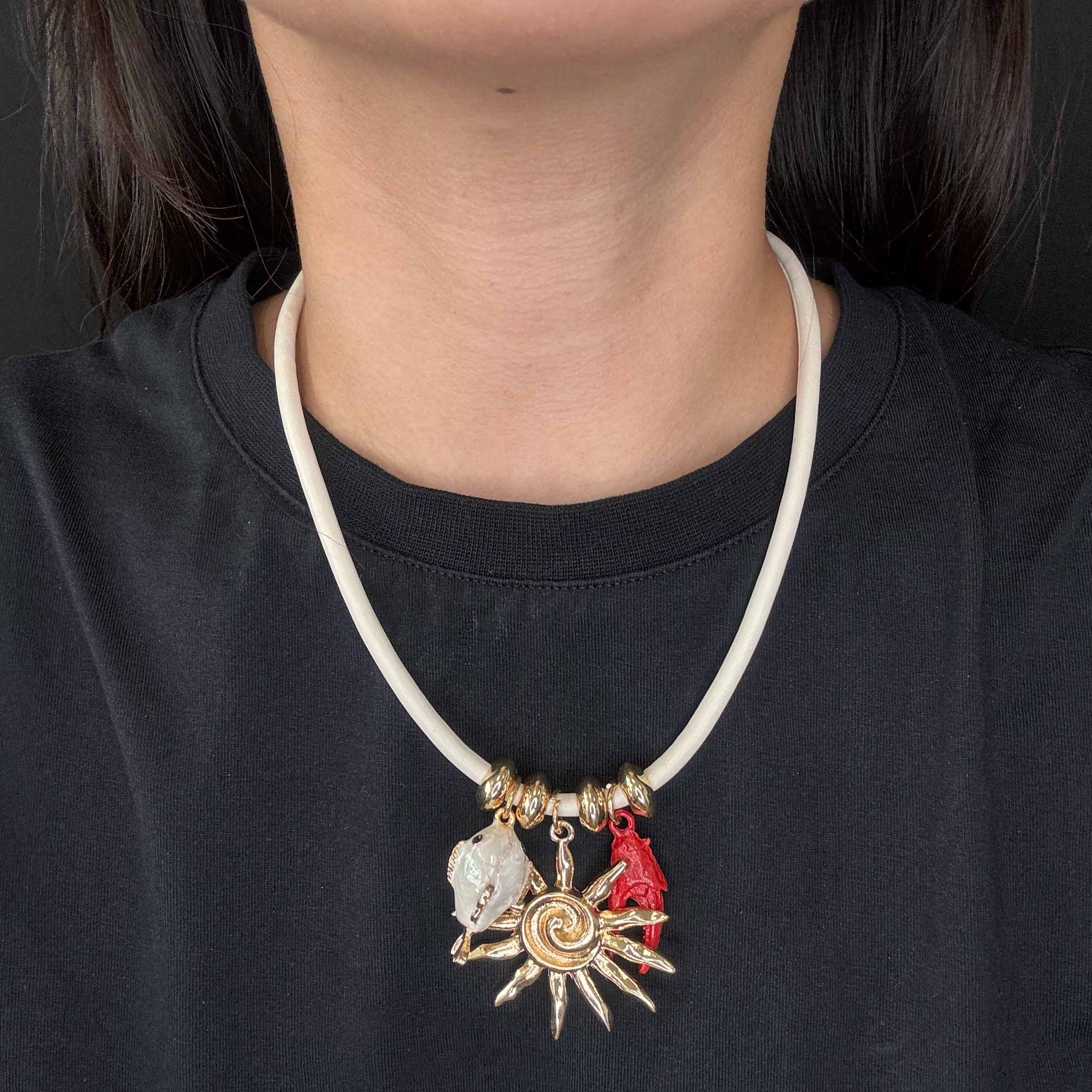 Collana Granchio, Sole &amp; Pesce
