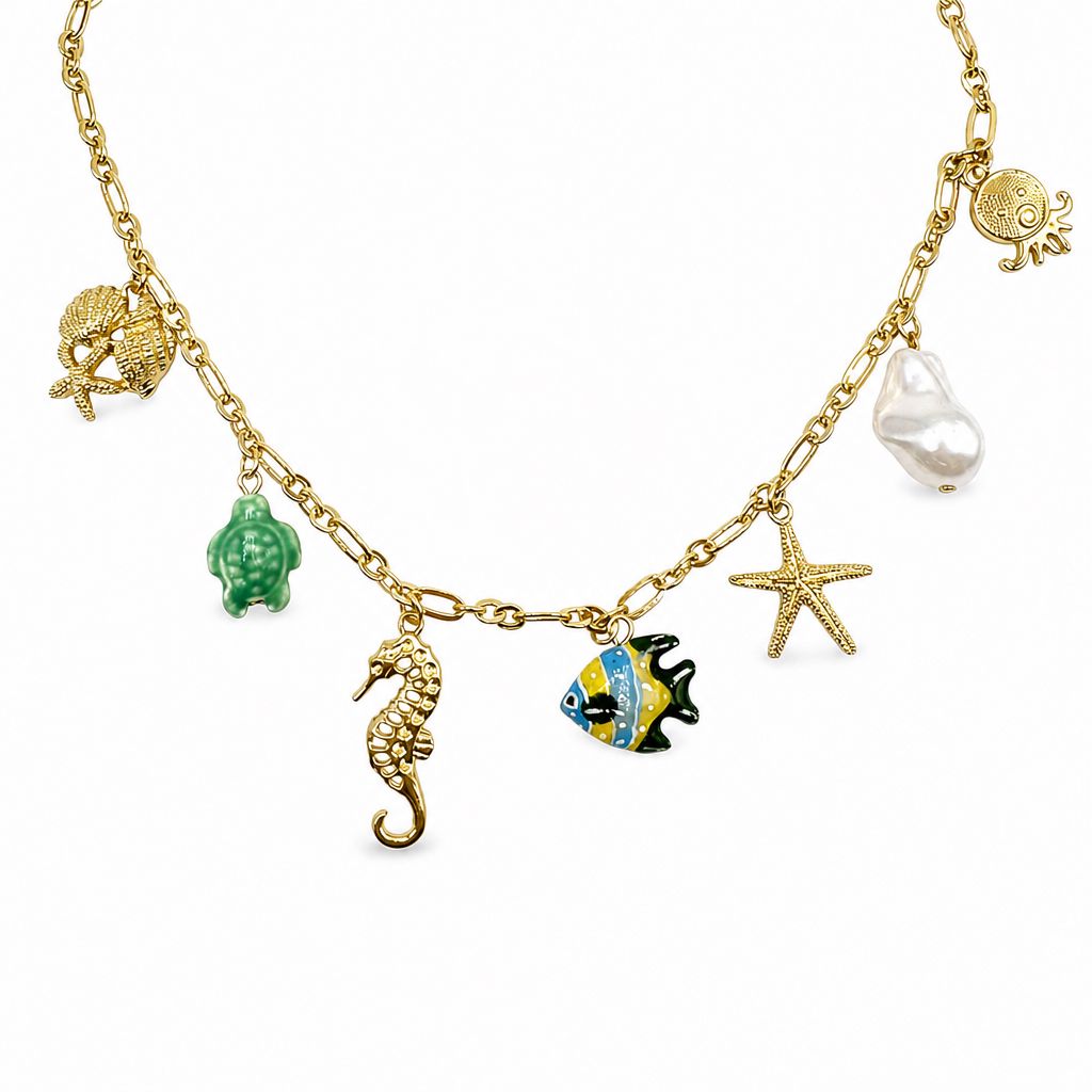 Collana Mini Charms &amp; Tartaruga