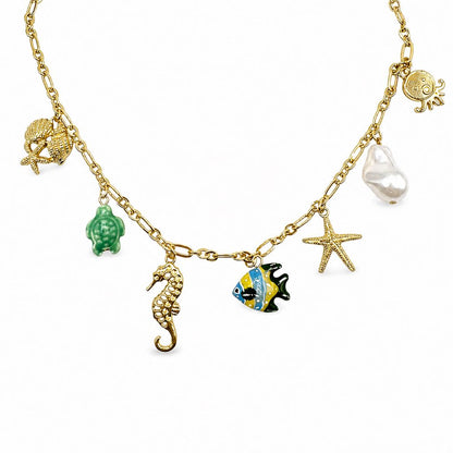 Collana Mini Charms &amp; Tartaruga