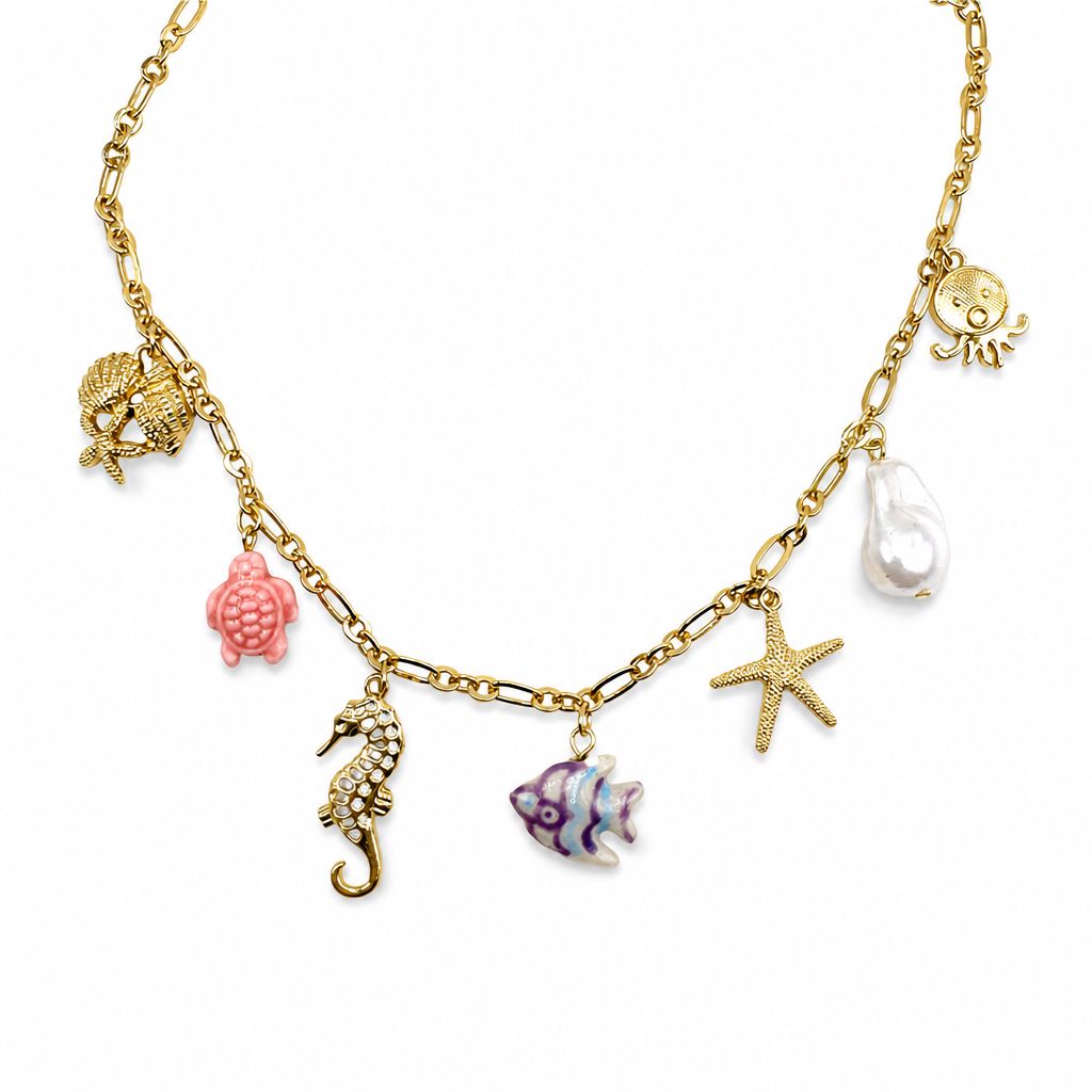 Collana Mini Charms &amp; Tartaruga