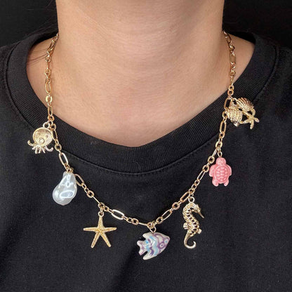 Collana Mini Charms &amp; Tartaruga