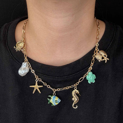 Collana Mini Charms &amp; Tartaruga