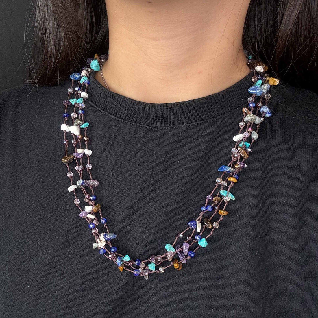 Collana Mini Pepite Colorate