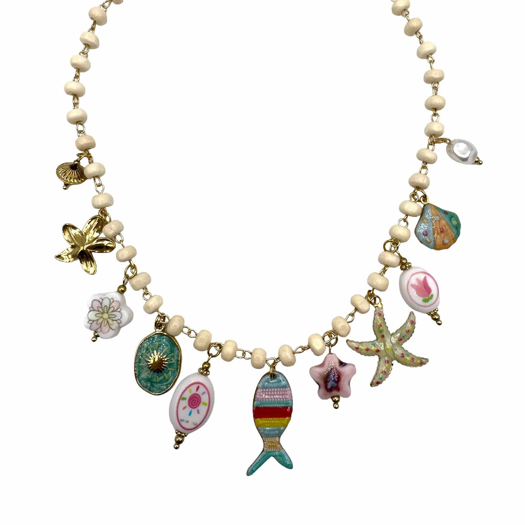 Collana Pesciolino &amp; Pietre