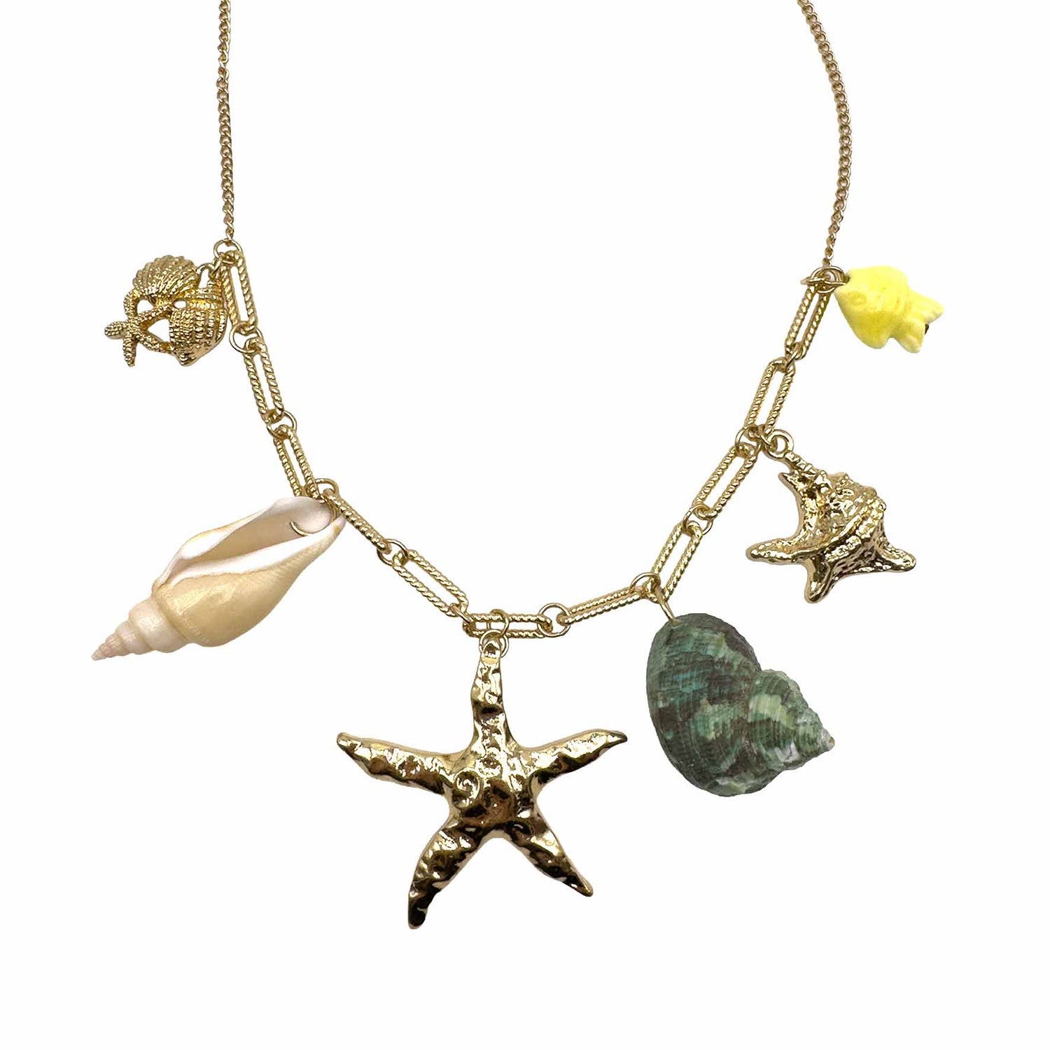 Collana con Charms Mare &amp; Pesciolino