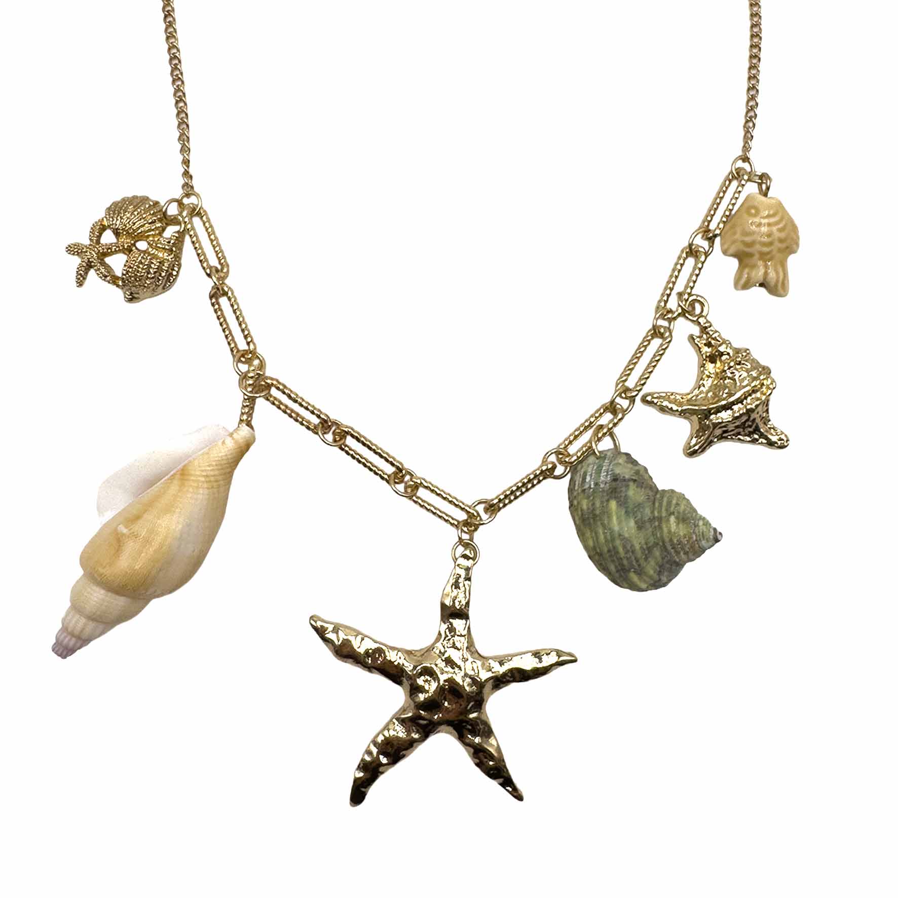 Collana con Charms Mare &amp; Pesciolino