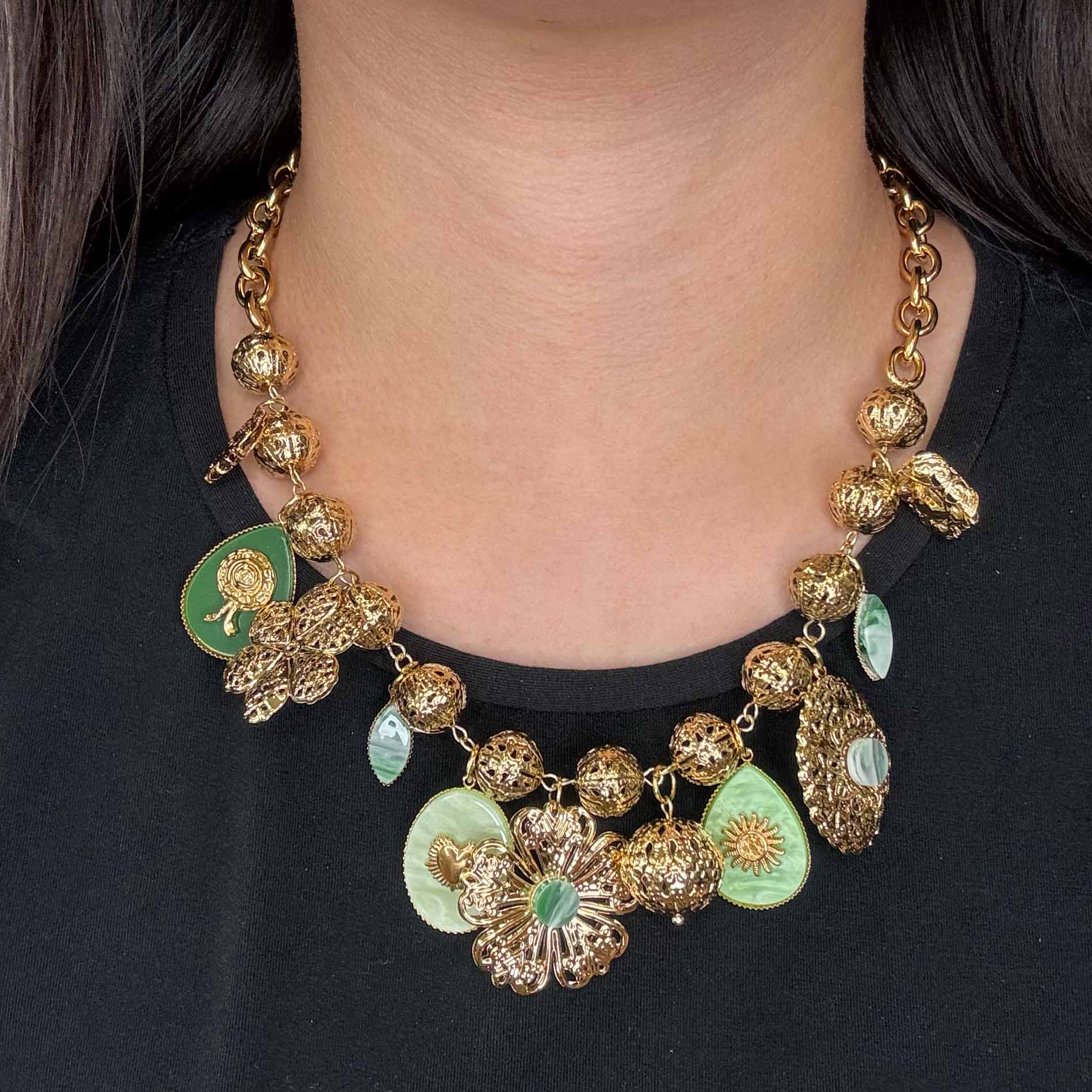 Collana di Charms e Gocce