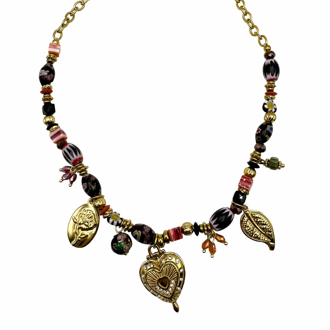 Collana di Dipinti con Charms