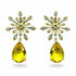 Palestro Milano Orecchini Gold - Giallo Cristallo Magico con Pietra