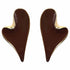 Palestro Milano Orecchini Cioccolato Cuore Pendente