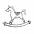 Palestro Milano Spille e spillette Silver Dondolo Cavallo