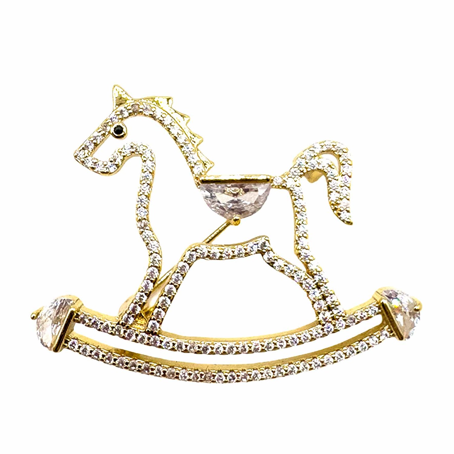 Palestro Milano Spille e spillette Gold Dondolo Cavallo