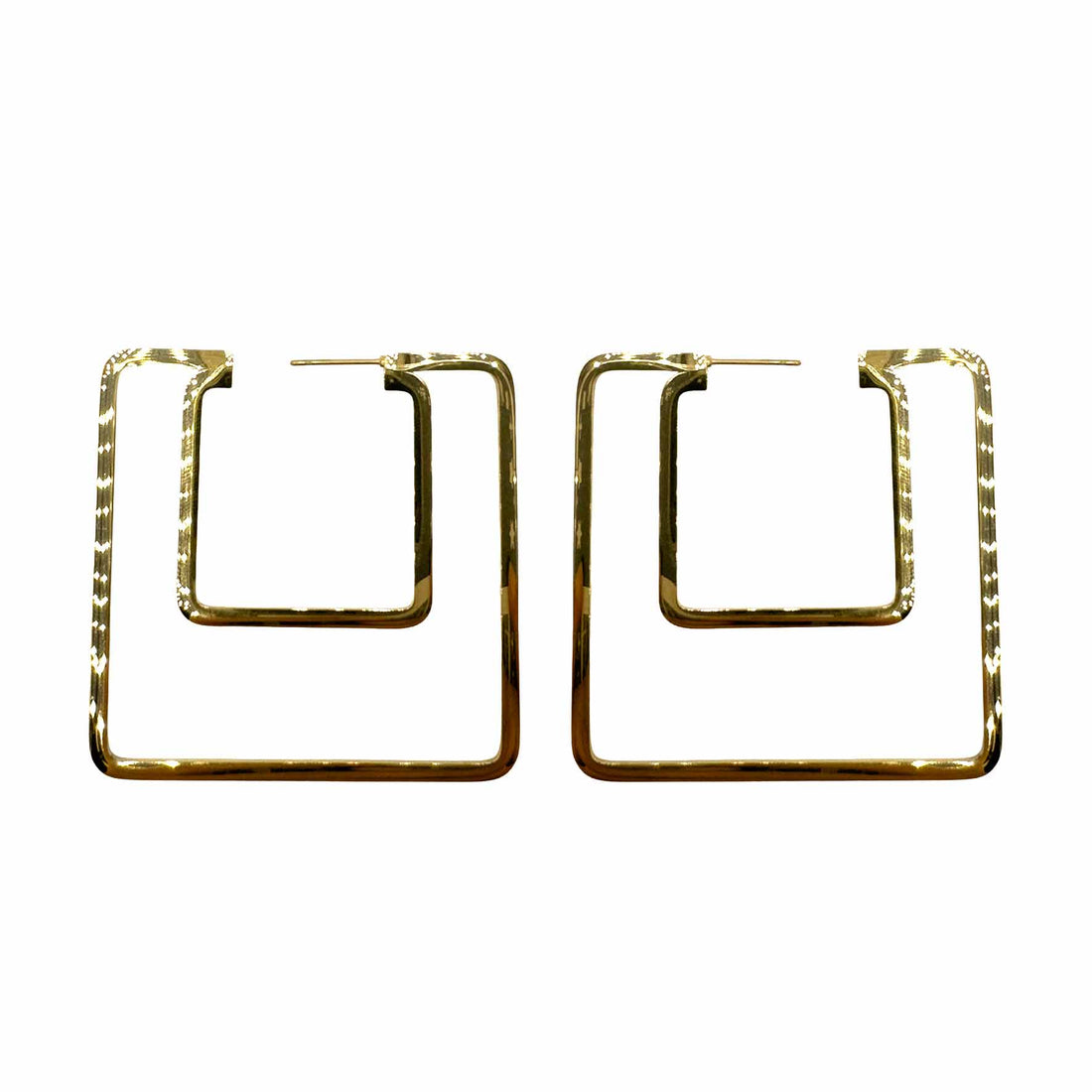 Doppio Quadrato Gold Plated