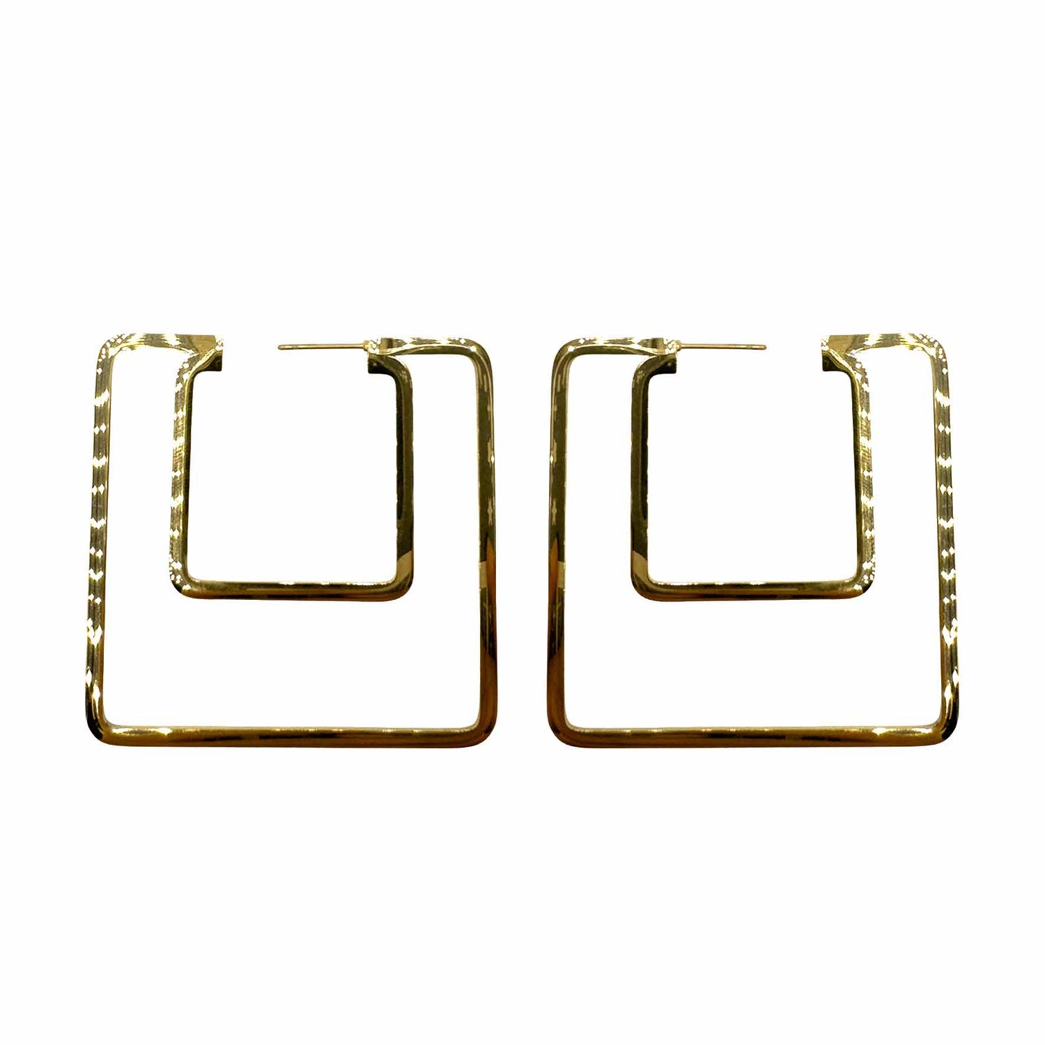 Doppio Quadrato Gold Plated