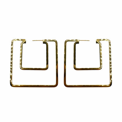 Doppio Quadrato Gold Plated