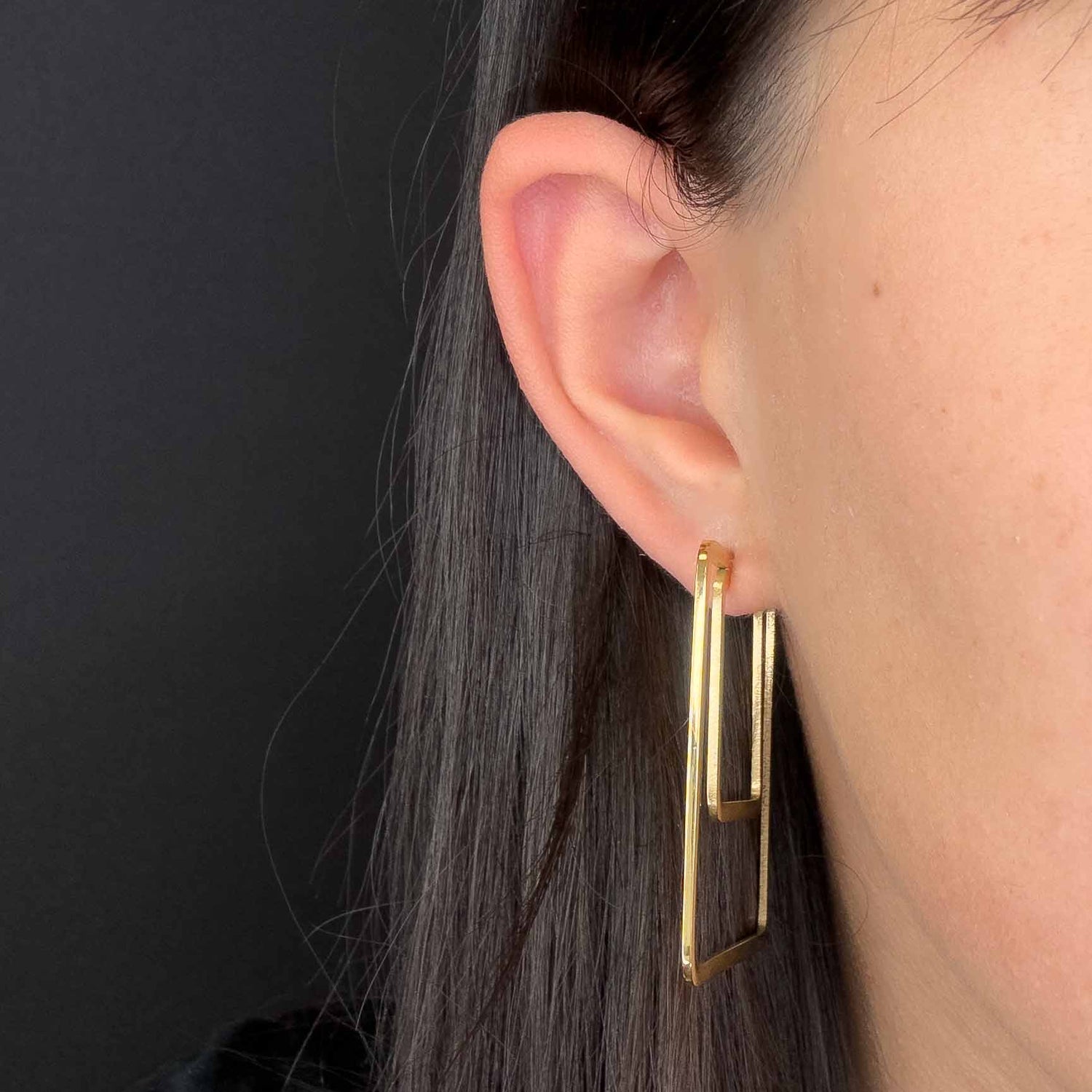 Doppio Quadrato Gold Plated