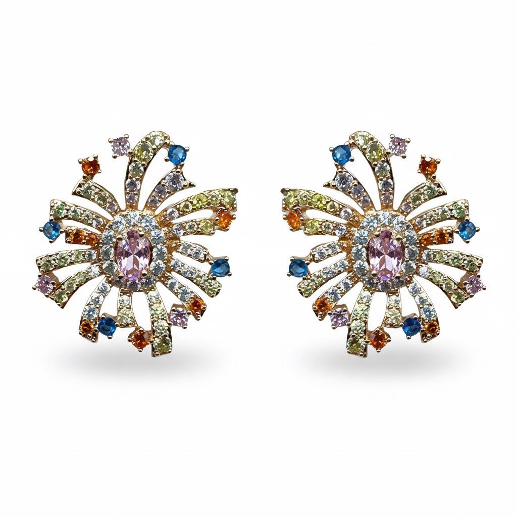 Palestro Milano Orecchini Esplosione di Pietre