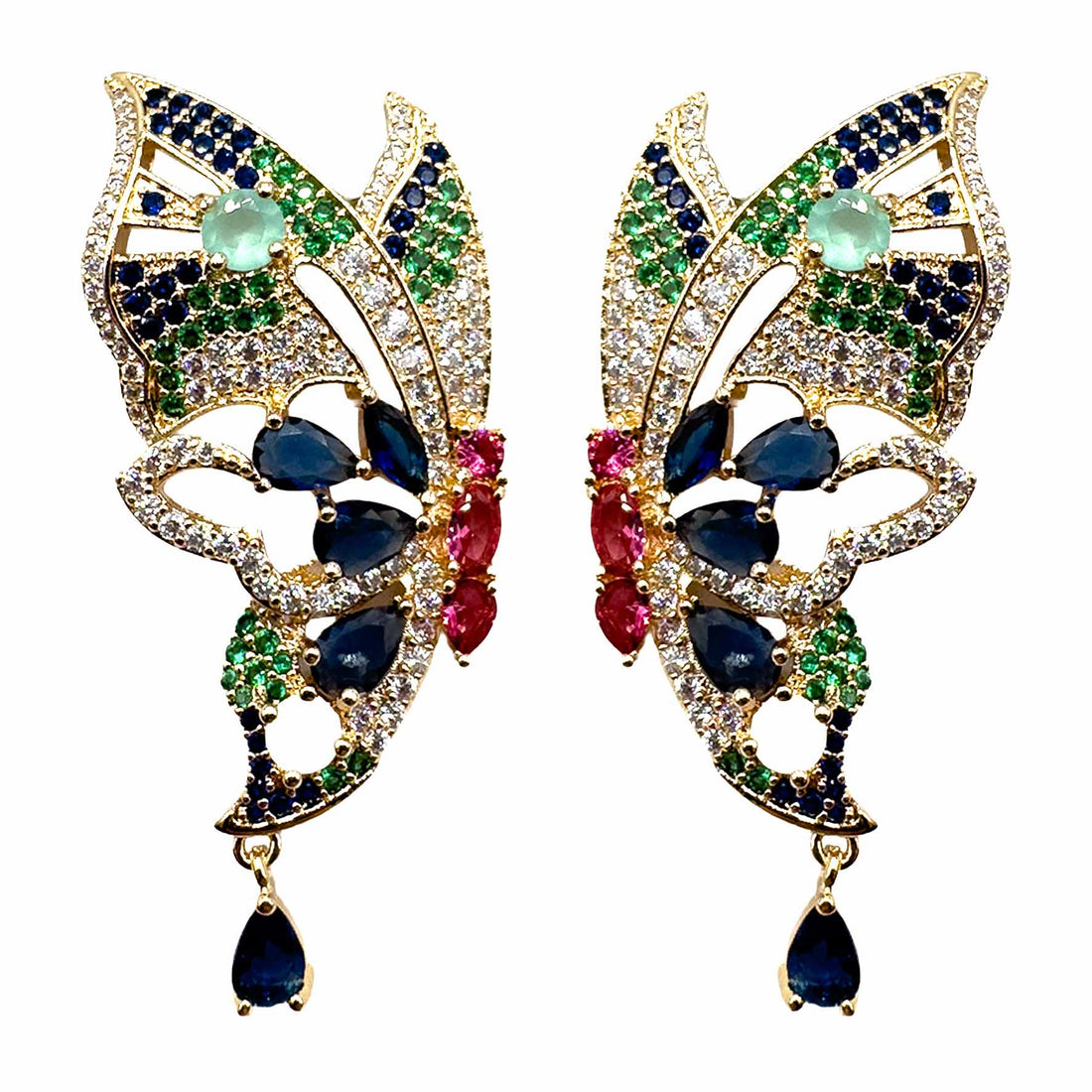 Palestro Milano Orecchini Farfalla Magica di Pavè