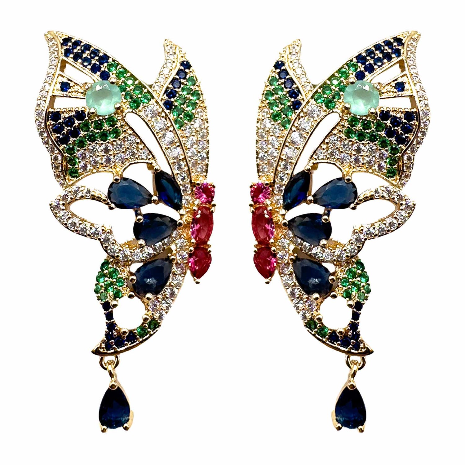 Palestro Milano Orecchini Farfalla Magica di Pavè