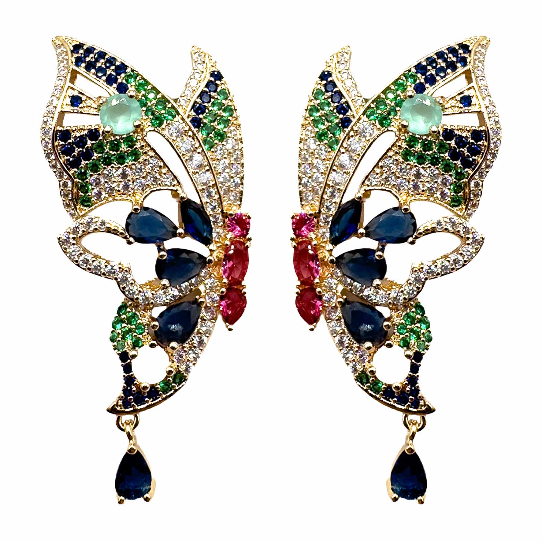 Palestro Milano Orecchini Farfalla Magica di Pavè