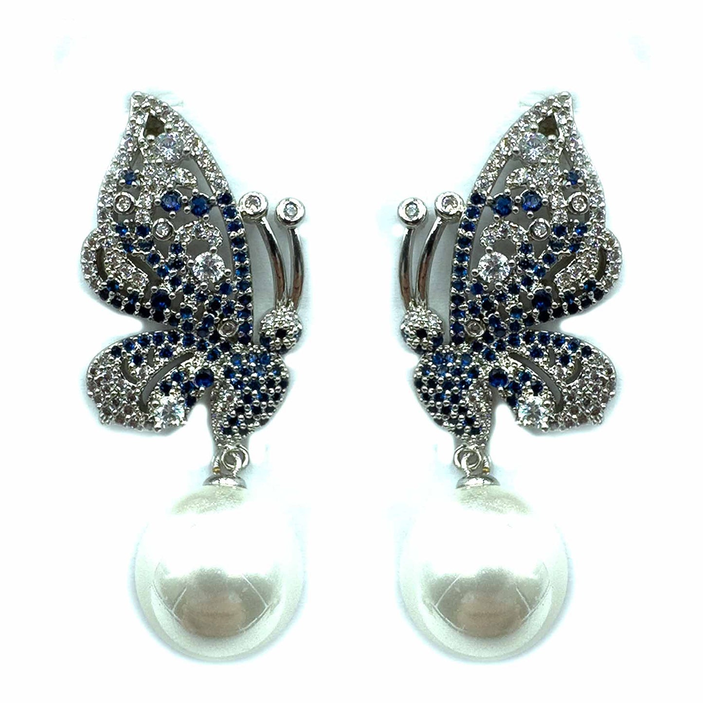 Farfalle di pavè con perla big