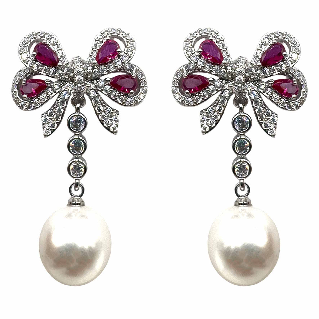 Fiocchettino Silver con Perla Bianca