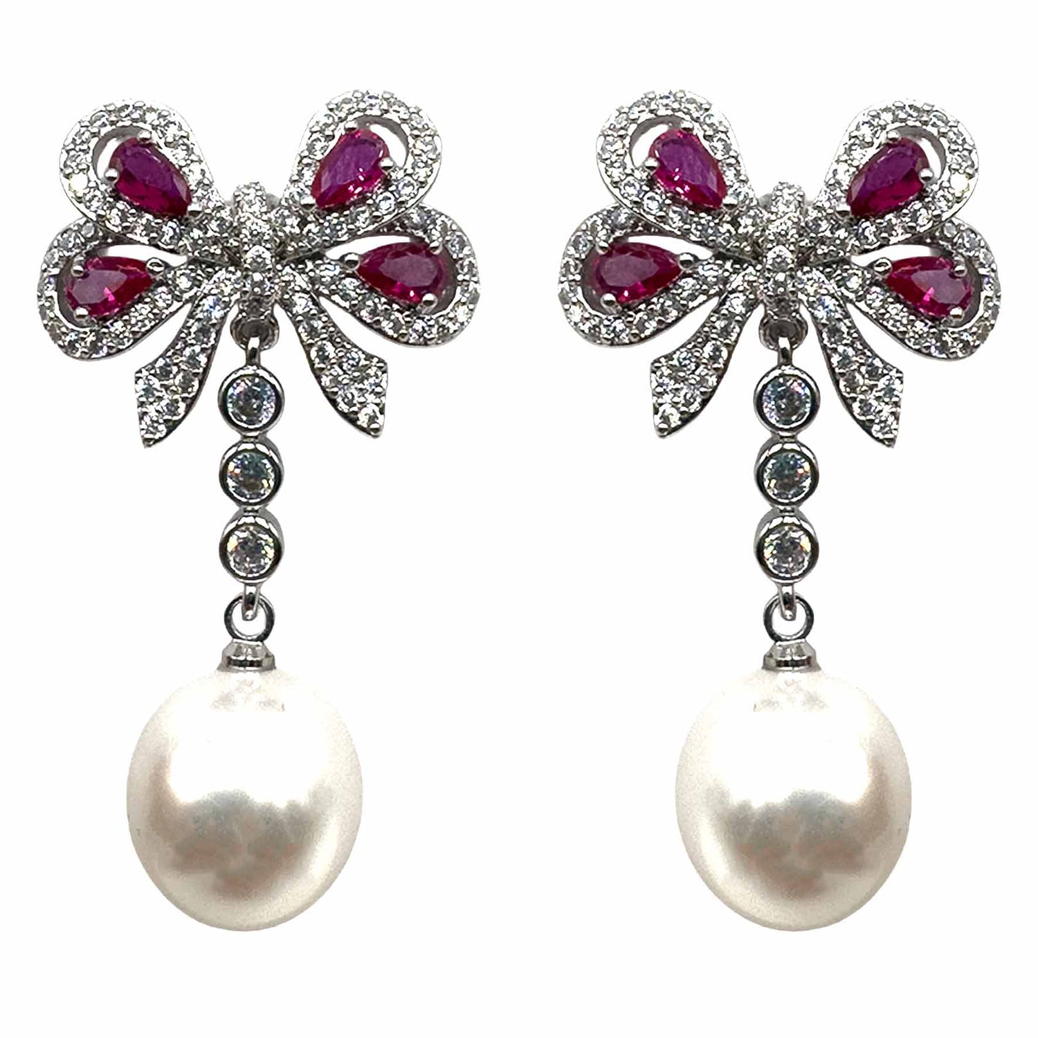 Fiocchettino Silver con Perla Bianca