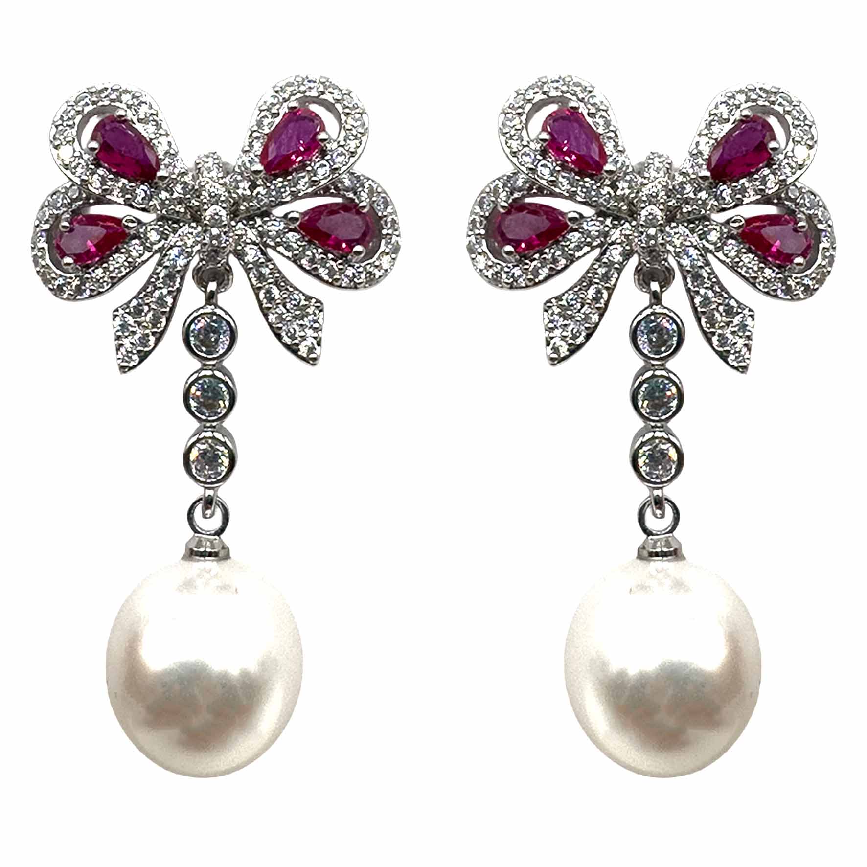 Fiocchettino Silver con Perla Bianca