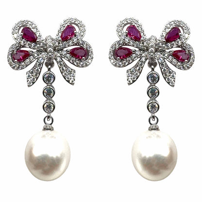 Fiocchettino Silver con Perla Bianca