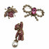Palestro Milano Spille e spillette Pink Fiocco, Apina & Teddy Bear - Set