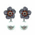 Palestro Milano Orecchini Dark - Lillac Arancio Fiore & Perle