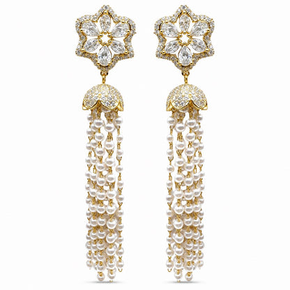 Fiore con Perle Cadenti