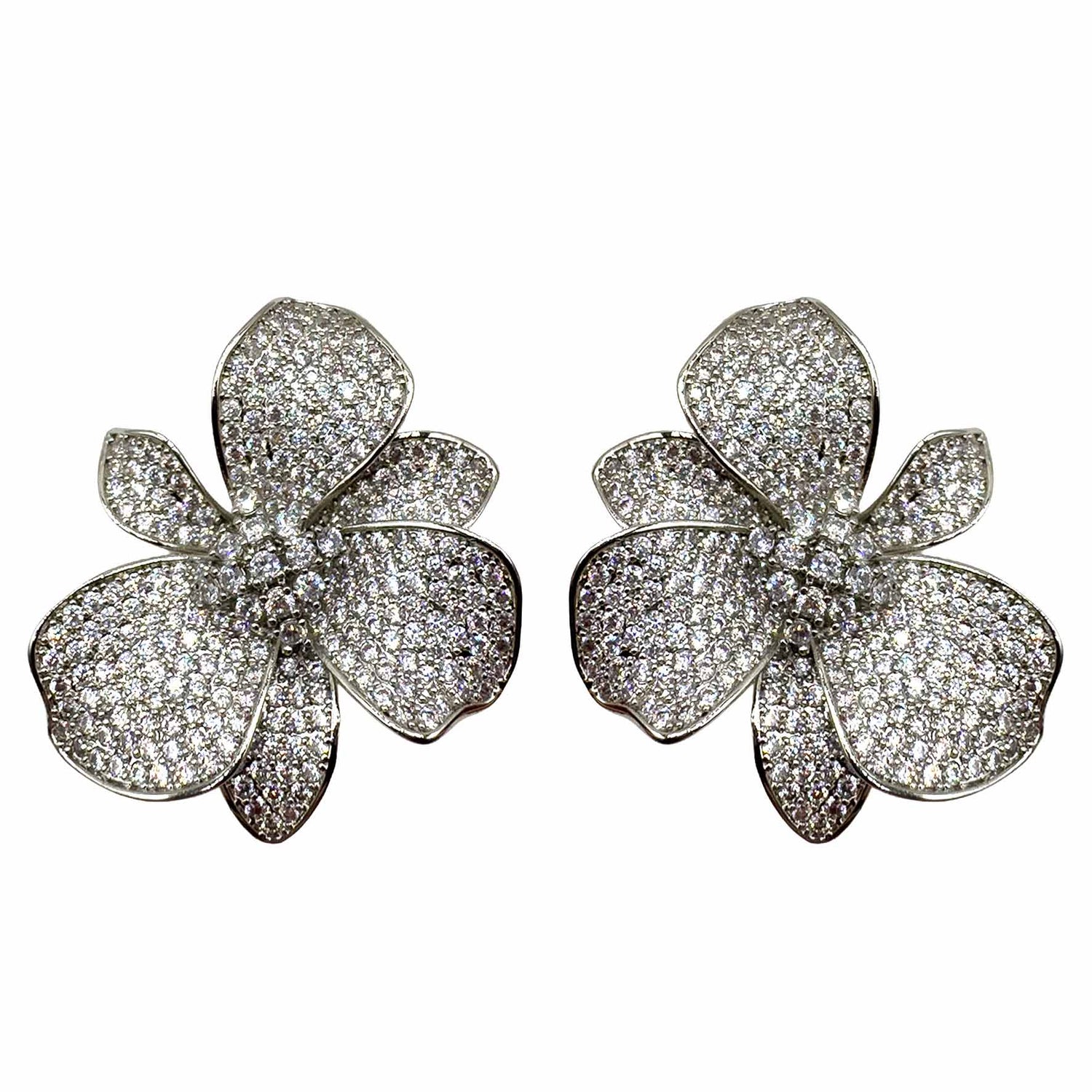 Palestro Milano Orecchini Silver Fiore di Luce Silver