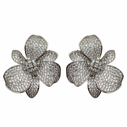 Palestro Milano Orecchini Silver Fiore di Luce Silver
