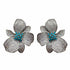Palestro Milano Orecchini Turquoise Fiore di Luce Silver
