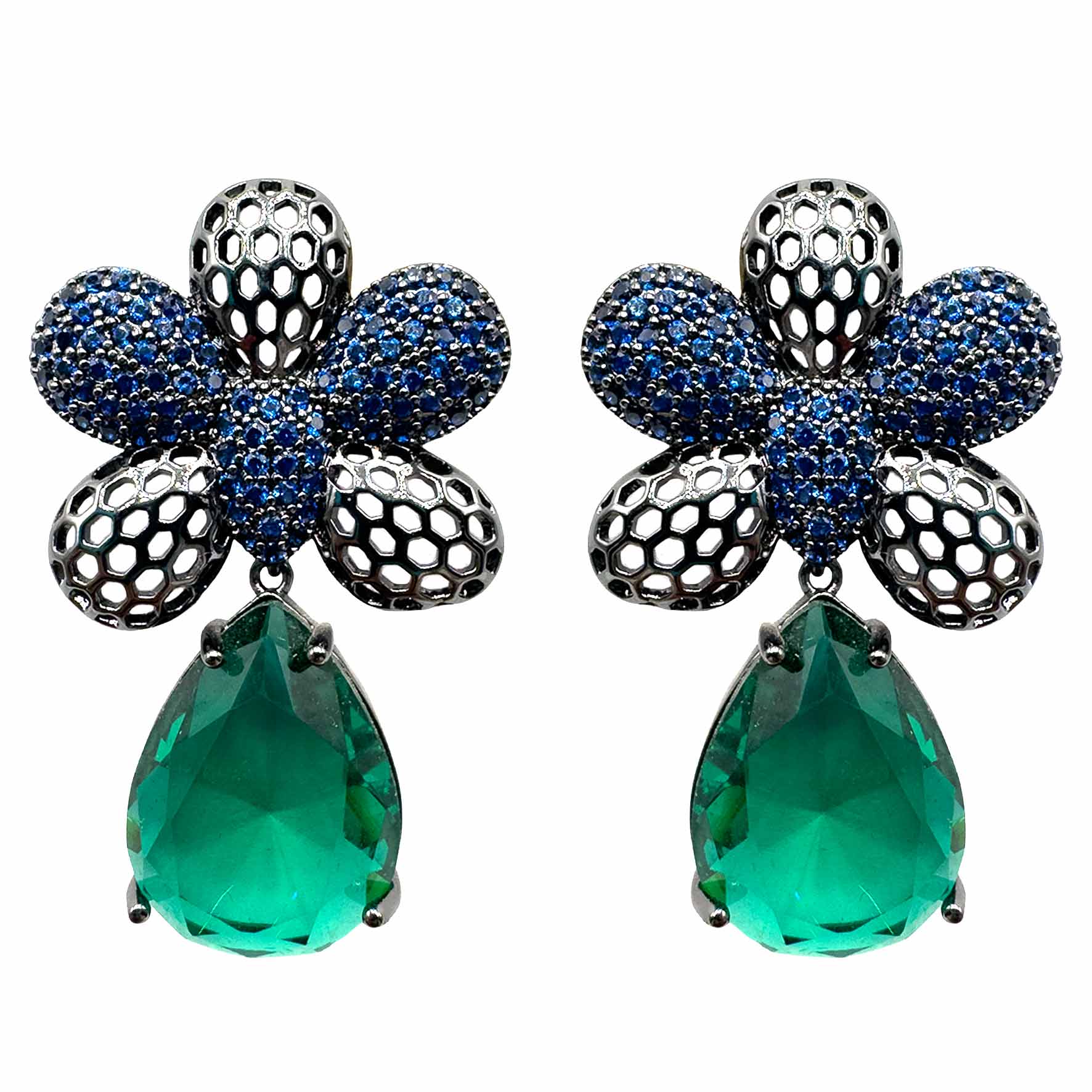 Fiore di Pavè&amp;Retina con Goccia