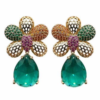 Fiore di Pavè&amp;Retina con Goccia